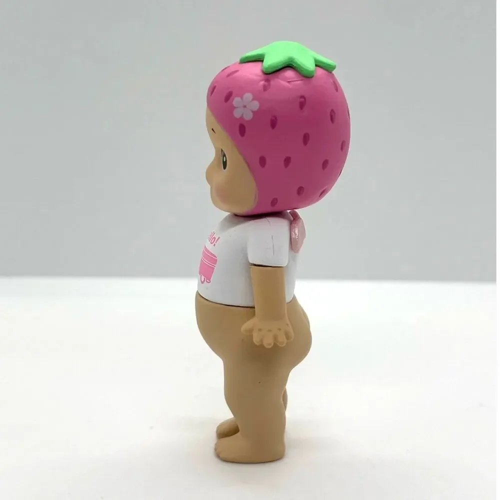 New Unbranded Kewpie/Angel Collectible Mini Figure, Strawberry Hello, Open Box